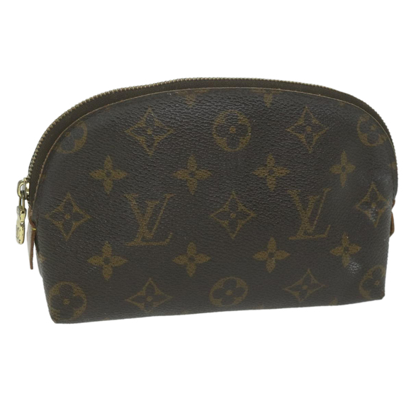 LOUIS VUITTON Monogram Pochette Cosmetic PM Cosmetic Pouch M47515 LV Auth 65180 - Picture 1 of 16